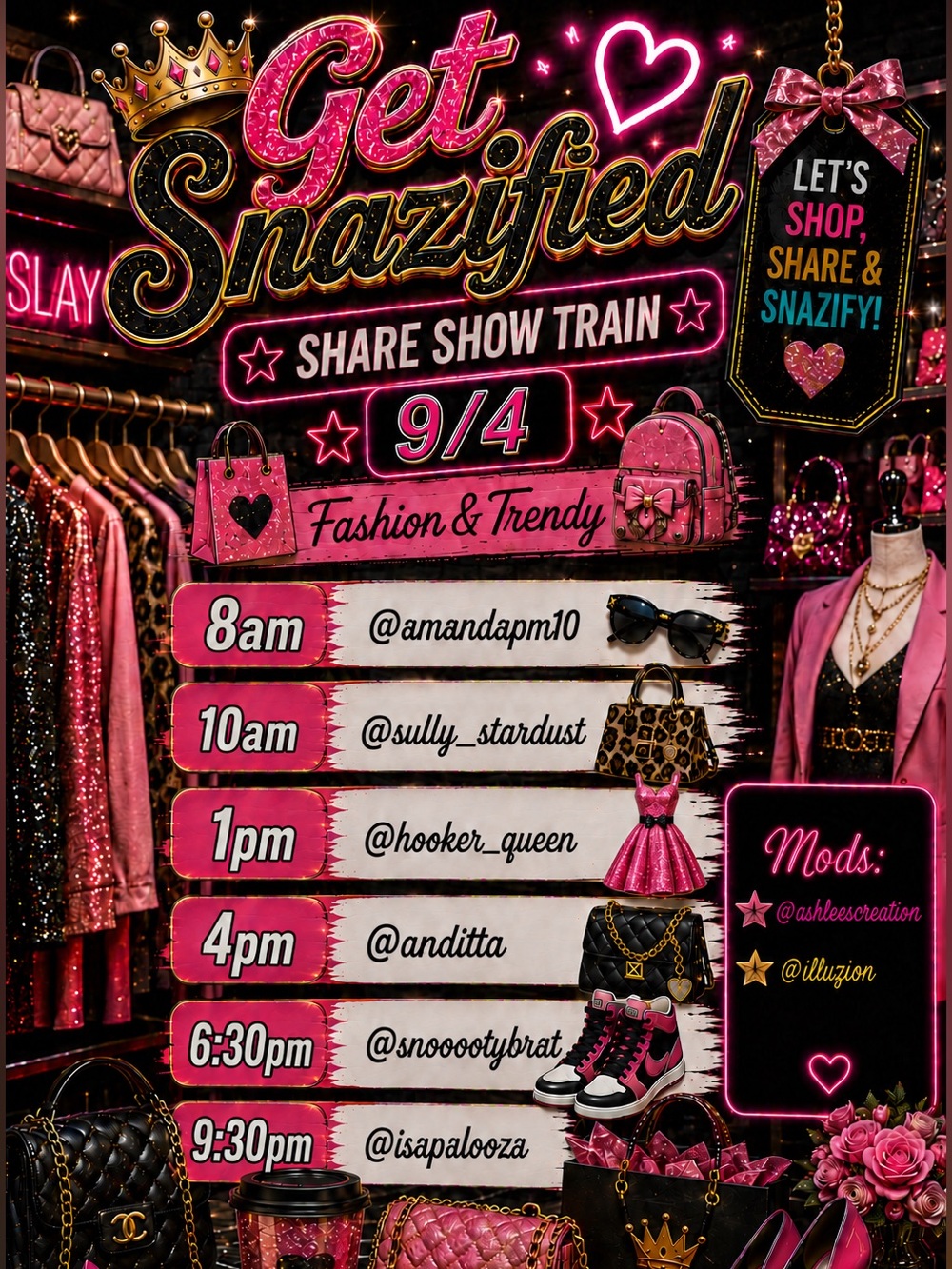 Join me on the Get Snazified Share Show Train! New Themes Every Week 💎☀️🌺